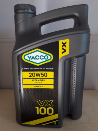 Huile YACCO 20w50 <br>bidon 5l