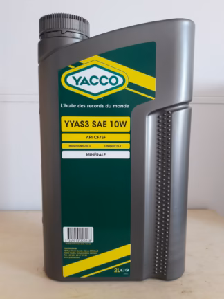 Huile YACCO YYAS3 SAE 10W<br>bidon 2l