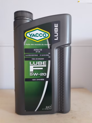 Huile YACCO LUBE F SAE 5W20<br>bidon 2l