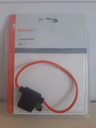 Porte fusible isolé<BR>2,5 mm² bis 32V / VE: 1