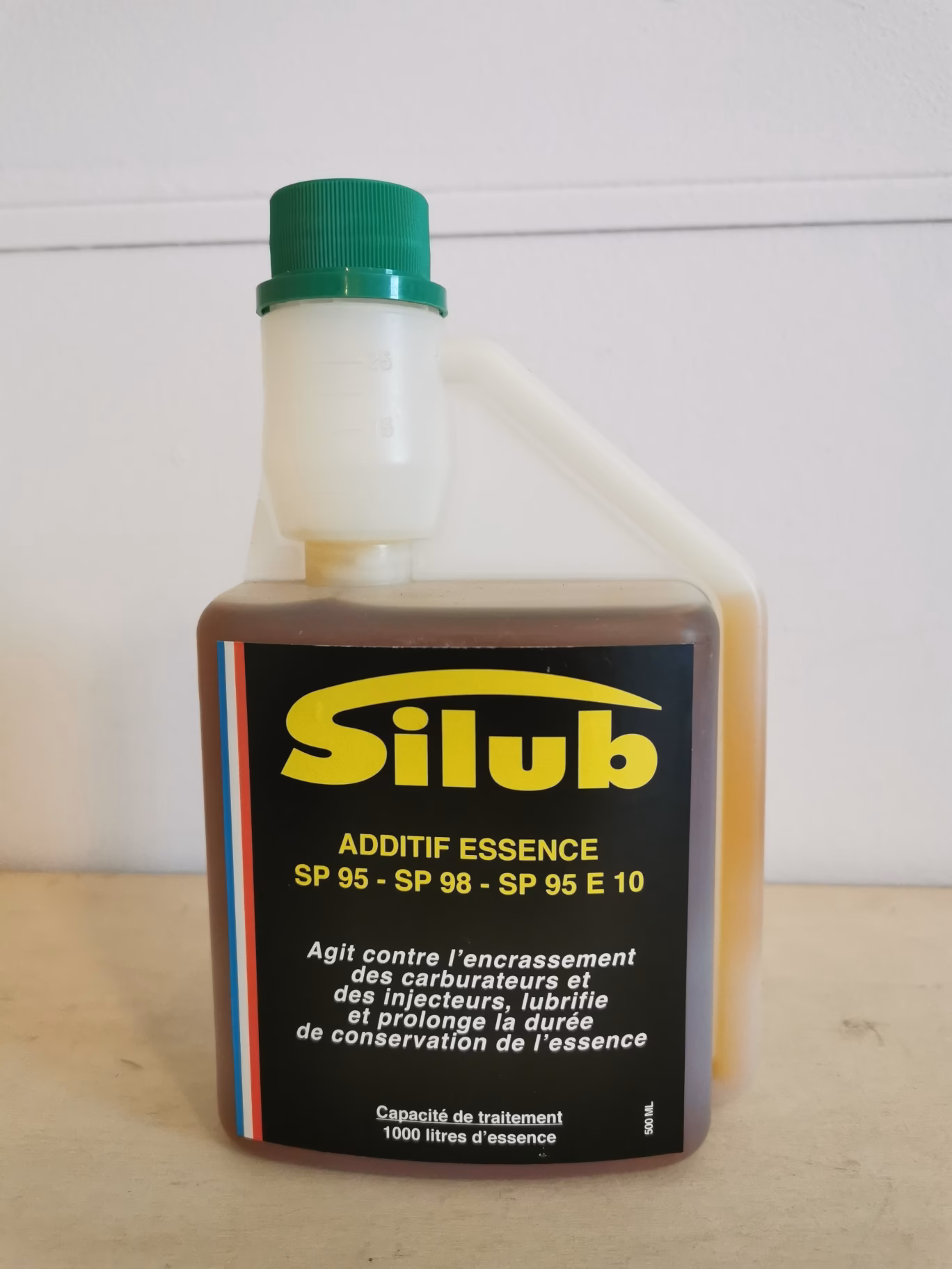 Silub additif essence 500ml SP95/SP98/SP95 E10<BR>Frais de port inclus<br>Colissimo