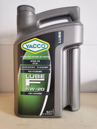 Huile YACCO LUBE F SAE 5W20<br>bidon 5l